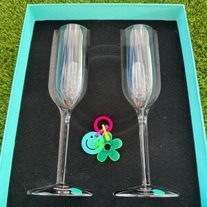 Tiffany & Co Crystal Champagne Flutes